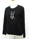 コムデギャルソンブラック COMME des GARCONS BLACK ニット セーター 長袖 ウール XS 黒 ブラック レディース 【中古】【ベクトル 古着】 161219 ブランド古着ベクトルプレミアム店