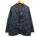 【中古】ドレステリア DRESSTERIOR ジャケット テーラード シングル シルク混 長袖 無地 薄手 L 紺 ネイビー メンズ 【ベクトル 古着】 240...