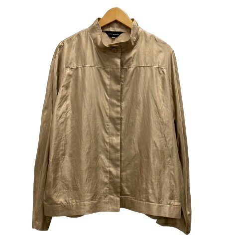 【中古】ヌオヴォクアランタ nuovo quaranta ジャケット ブルゾン スタンドカラー 光沢 薄手 無地 長袖 40 ベージュ レディース 【ベクトル 古着】 240520 【中古】ヌオヴォクアランタ nuovo quaranta ジャケット ブルゾン スタンドカラー 光沢 薄手 無地 長袖 40 ベージュ レディース 【ベクトル 古着】 240520