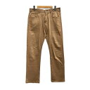 【中古】アバハウス ABAHOUSE パンツ 無地 コットン混 3 茶 ブラウン レディース 【ベクトル 古着】 240530