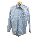【中古】オンリー ONLY シャツ ワイシャツ SLIM FIT 無地 長袖 40/R 青 ブルー メンズ 【ベクトル 古着】 240704