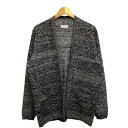 【中古】ムッシュニコル monsieur NICOLE カーディガン メランジジオメトリックカーディガン ボタンレス 0462-6300 50 Lサイズ相当 グ...
