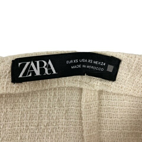 【中古】ザラ ZARA ロングスカート フレア スリット 無地 ロング丈 XS 白 ホワイト レディース 【ベクトル 古着】 240921