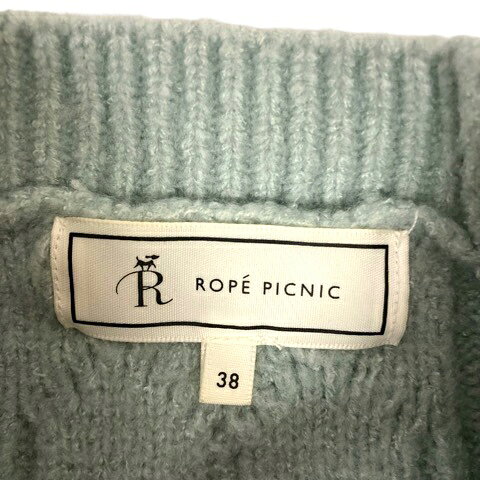 【中古】ロペピクニック ROPE Picnic ニット セーター モックネック 長袖 38 青 ミントブルー レディース 【ベクトル 古着】 241022 auc-vector-20031680 ブランド古着の買取販売ベクトル サンプル画像3