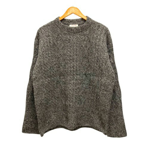 【中古】アイランドタイド ISLAND TIDE ニット セーター ウール モックネック 長袖 34 グレー レディー..
