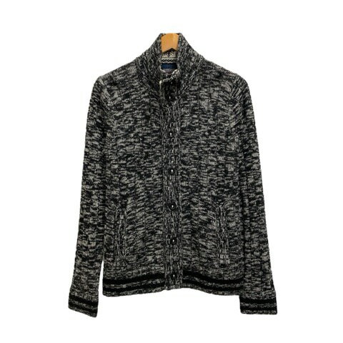 【中古】ニコルクラブフォーメン NICOLE CLUB FOR MEN カーディガン 長袖 ハイネック 総柄 3564-6301 4..