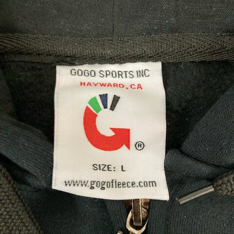 【中古】GOGO SPORTS INC トレーナー パーカー 長袖 刺繍 L 紺 ネイビー 白 ホワイト レディース 【ベクトル 古着】 250815 auc-vector-20435465 ブランド古着の買取販売ベクトル サンプル画像3