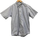 【中古】エルエルビーン L.L.BEAN シャツ 半袖 ストライプ トップス 青 ブルー レディース 【ベクトル 古着】 250615