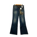 【中古】ビーナスジーンズ ViENUS JEANS バギーパンツ デニム スラックス 日本製 28 インディゴブルー レディース 【ベクトル 古着】 250711