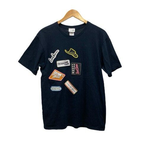 【中古】松任谷由実 マツトウヤ ユミTシャツ TIME MACHINE TOUR ツアーT クルーネック ワッペン 半袖 L 黒ブラック マルチカラー レディース 【ベクトル 古着】 250813のサムネイル