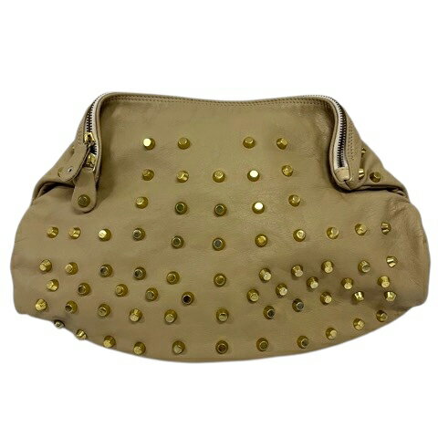 【中古】ザヴァージニア The Virgnia クラッチバッグ セカンドバッグ パーティバッグ スタッズ ゴール..