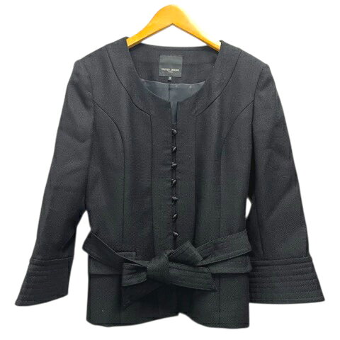 【中古】ユナイテッドアローズ UNITED ARROWS セットアップ ジャケット スカート ウール混 モヘヤ混 膝丈 38 黒 ブラック レディース 【ベクトル 古着】 260310 2