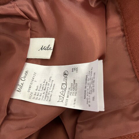 【中古】ミラオーウェン Mila Owen スラックス 無地 ウエストゴム 09WF0164122 1 赤 レッド レディース 【ベクトル 古着】 260107 auc-vector-20652167 ブランド古着の買取販売ベクトル サンプル画像3