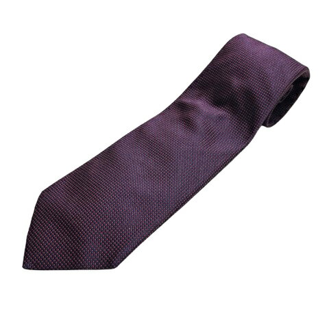 【中古】ポールスチュアート PAUL STUART ネクタイ ワイドタイ 総柄 絹 シルク 赤 レッド 紺 ネイビー メンズ 【ベクトル 古着】 260201