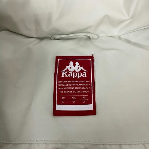 【中古】カッパ kappa ダウンベスト 無地 ロゴ ポリエステル XXL K0A52NY01A レディース 【ベクトル 古着】 260214