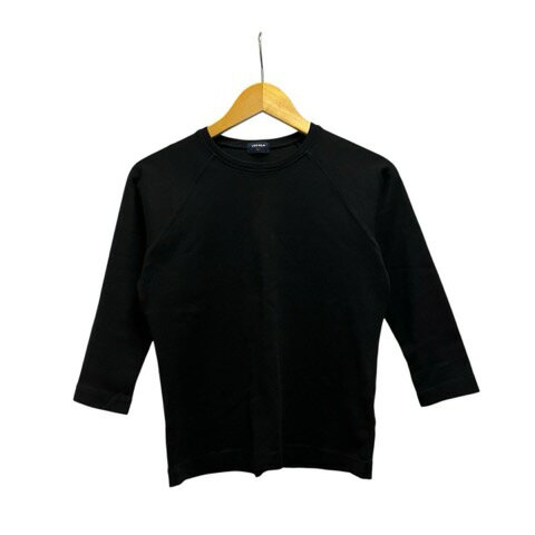 Garments - 【中古】ユニクロ UNIQLO オールドユニクロ カットソー 長袖 クルーネック 無地 コットン 2401-402 L 黒 ブラック レディース 【ベクトル 古着】 260309