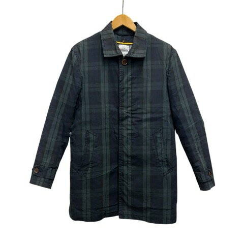 樂天商城 - 【中古】ミツミネ Mitsumine ジャケット 長袖 チェック コットン M-015-AW02 M 緑 グリーン 紺 ネイビー メンズ 【ベクトル 古着】 260315
