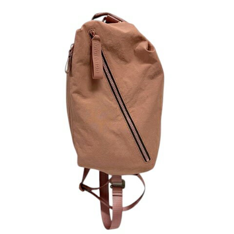 【中古】ルルレモン lululemon LW9DYGS ショルダーバッグ 2WAY シューズバッグ リュックサック バックパック ヨガ チャーム 無地 ファスナー開閉 ピンク レディース 【ベクトル 古着】 260415