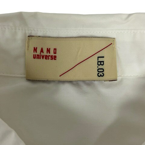 【中古】ナノユニバース nano universe シャツ カジュアルシャツ 長袖 無地 1 白 ホワイト レディース 【ベクトル 古着】 260720 auc-vector-21157357 ブランド古着の買取販売ベクトル サンプル画像3