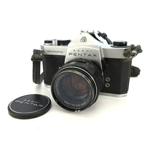 【中古】アサヒ ASAHI フィルムカメラ ペンタックス PENTAX SPOTMATIC Super-Multi-Coated TAKUMAR 銀..