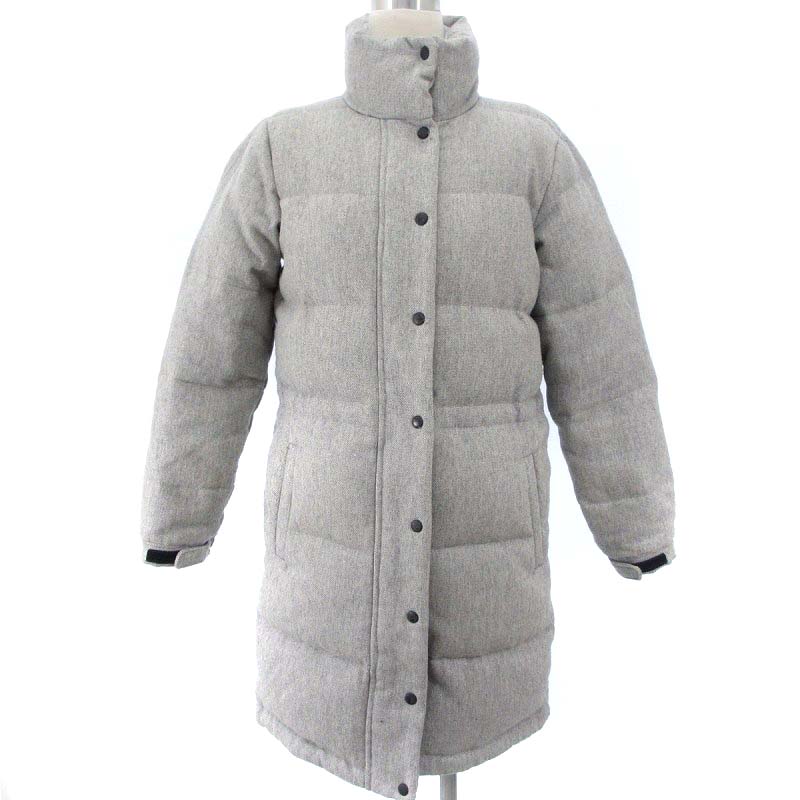 【中古】ギャップ GAP OUTDOOR EDITION アウトドアエディション ダウンコート ジップアップ ウール グレー XXS アウター GY31 レディース 【ベクトル 古着】 240311