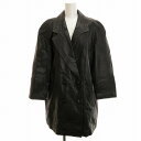 【中古】ハラジュクマザー HARAJUKU MOTHER レザージャケット コート 2B 11 L 黒 ブラック ■GY99 レディース 【ベクトル 古着】 2...