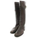 【中古】ブルーノマリ BRUNO MAGLI ジョッキーブーツ ロング レザー 茶 /JS ■GY99 レディース 【ベクトル 古着】 250414