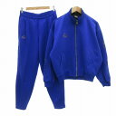 【中古】カッパ kappa ヴィンテージ ジャージ セットアップ トラック ジャケット パンツ JASPO O 青 /UO メンズ 【ベクトル 古着】 2504...