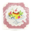 【中古】未使用品 フェイラー FEILER ラブラリー プディング プリン ハンカチ レース柄 ホワイト ピンク 25×25cm レディース 【ベクトル 古着】...
