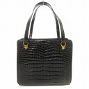 【中古】anb Colliy Paris ART&CREATION ハンドバッグ ワニ革 クロコダイルレザー 茶 ブラウン /JS ■GY99 レディース 【ベクトル 古着】 250507(4)