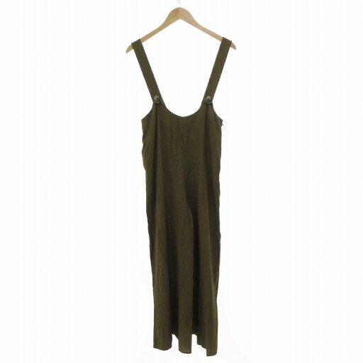 【中古】ザラ ZARA 美品 サロペット ワイド シワ加工 S カーキ /UO レディース 【ベクトル 古着】 250516 【中古】ザラ ZARA 美品 サロペット ワイド シワ加工 S カーキ /UO レディース 【ベクトル 古着】 250516