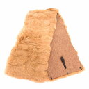 【中古】未使用品 キャセリーニ casselini fifth avenue タグ付き ティペット マフラー ラビットファー 茶 ブラウン /UD レディース ...