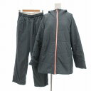 【中古】ミズノ MIZUNO BREATH THERMO セットアップ 中綿 ジャケット パンツ M グレー系 /UO ■FF レディース 【ベクトル 古着】 250714