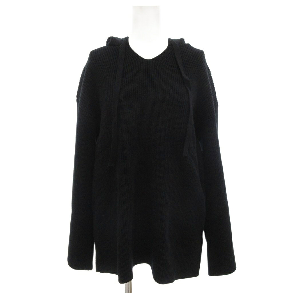 【中古】クラネ CLANE ニット パーカー フーディー プルオーバー 1 S 黒 ブラック /KR レディース 【ベクトル 古着】 250826