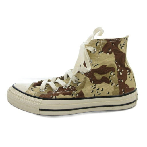 【中古】コンバース CONVERSE ALLSTAR ハイカットスニーカー シューズ 24.5 茶 ブラウン カモフラ 迷彩 /FF ■ECT メンズ 【ベクトル 古着】 251022