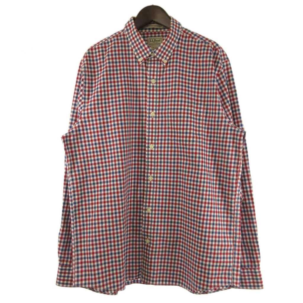 【中古】エルエルビーン L.L.BEAN シャツ 長袖 ボタンダウン チェック 赤 レッド 青 ブルー L ■GY47 メンズ 【ベクトル 古着】 260121ブランドエルエルビーン L.L.BEAN表記サイズL実寸サイズ肩幅：46cm　身幅：58cm　袖丈：63cm　着丈：71cm　　素材綿100色レッド ブルー状態・首周りに黄ばみ その他に目立ったダメージはなく、問題なくご使用いただける商品です。 ※あくまでも中古品ですので掲載写真や記載内容をご確認いただき、ご理解の上ご購入ください。付属品付属品なし商品のお問い合わせの回答を休止しております。＊各商品ページの商品詳細等をご確認の上ご購入ください。【中古】エルエルビーン L.L.BEAN シャツ 長袖 ボタンダウン チェック 赤 レッド 青 ブルー L ■GY47 メンズ 【ベクトル 古着】 260121状態ランク　”AB”詳細については、下記および「状態ランクについて」ページをご覧ください。未使用・新品の商品ほぼ新品同様の商品使用感が少なく、かなり状態の良い商品使用感はあるが、傷や汚れの少ない商品使用感の他、傷や汚れが見られる商品かなり大きな傷みがある難あり商品※S〜CランクはUSED品となりますので、使用感をご理解の上でご入札下さい。状態ランクについてinformationブランドエルエルビーン L.L.BEAN表記サイズL実寸サイズ肩幅：46cm　身幅：58cm　袖丈：63cm　着丈：71cm　　素材綿100色レッド ブルー状態・首周りに黄ばみ その他に目立ったダメージはなく、問題なくご使用いただける商品です。 ※あくまでも中古品ですので掲載写真や記載内容をご確認いただき、ご理解の上ご購入ください。付属品付属品なし商品のお問い合わせの回答を休止しております。＊各商品ページの商品詳細等をご確認の上ご購入ください。本商品は一点物です他サイトや店舗にて販売している商品です。多少のお時間差にて欠品になることもございます。予めご了承頂ますようお願い致します。ベクトル・サイズガイドはこちらこの商品と同じブランドの商品を見る
