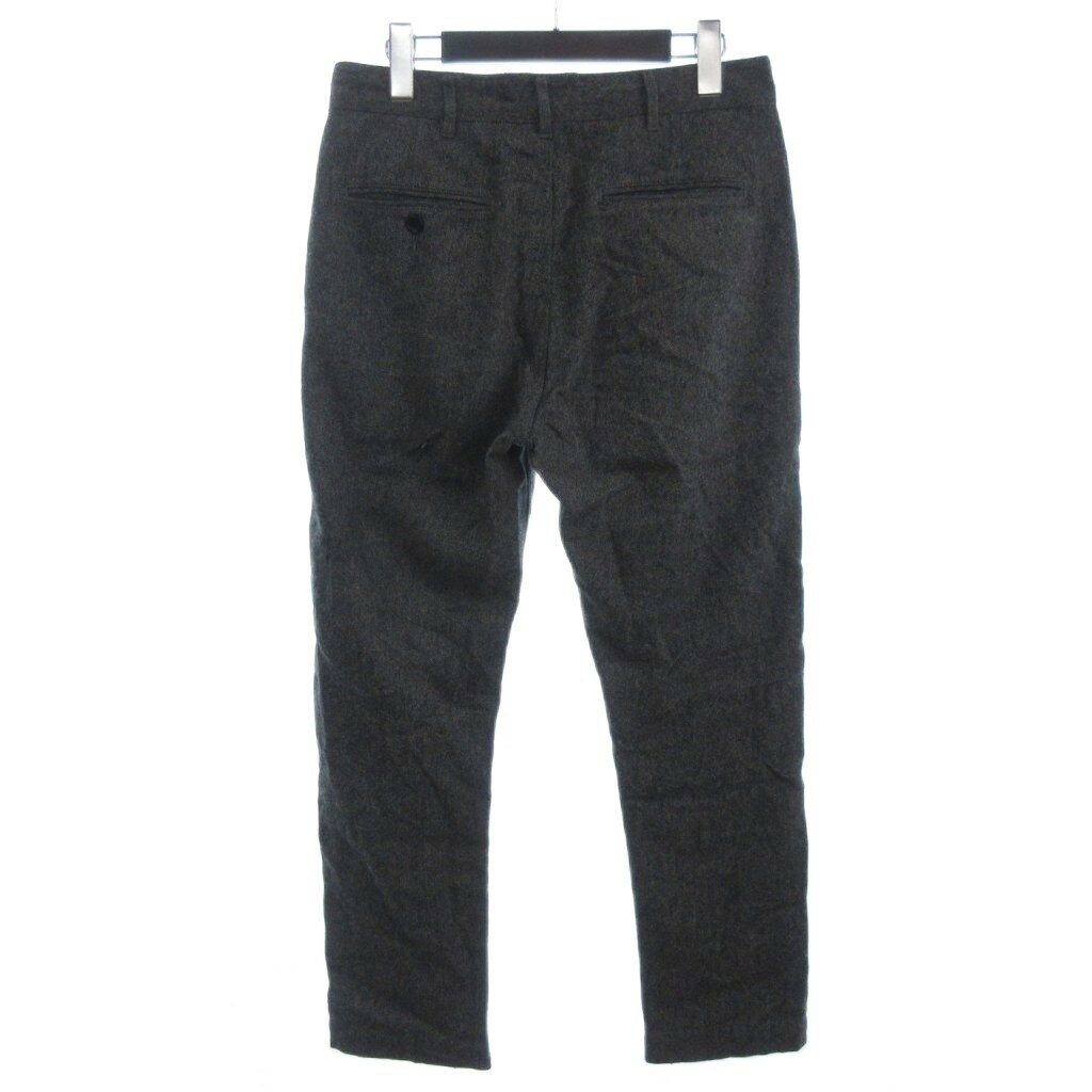 【中古】ビームス BEAMS ウール混 ネップ テーパードパンツ グレー系 S ■GY56 メンズ 【ベクトル 古着】 260209