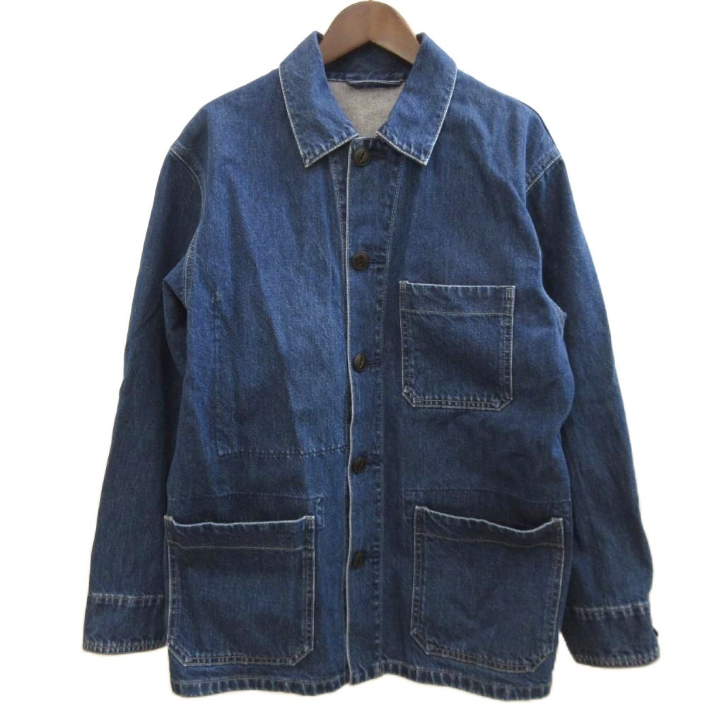 樂天商城 - 【中古】ユニクロ UNIQLO 24SS ユーティリティデニムジャケット コットン S インディゴブルー メンズ 【ベクトル 古着】 260314