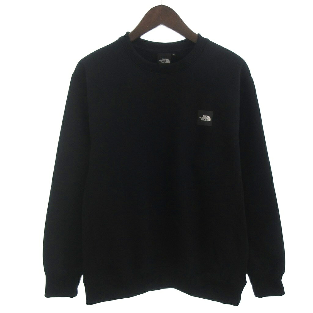 樂天商城 - 【中古】ザノースフェイス THE NORTH FACE スクエアロゴ クルー トレーナー スウェット NT62231 ブラック M メンズ 【ベクトル 古着】 260327