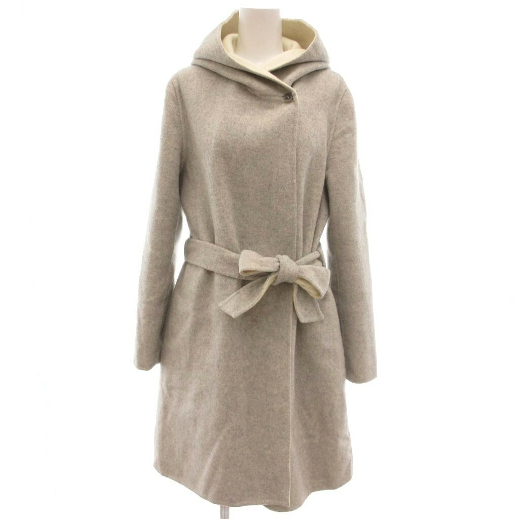 【中古】エル ELLE フーディーコート