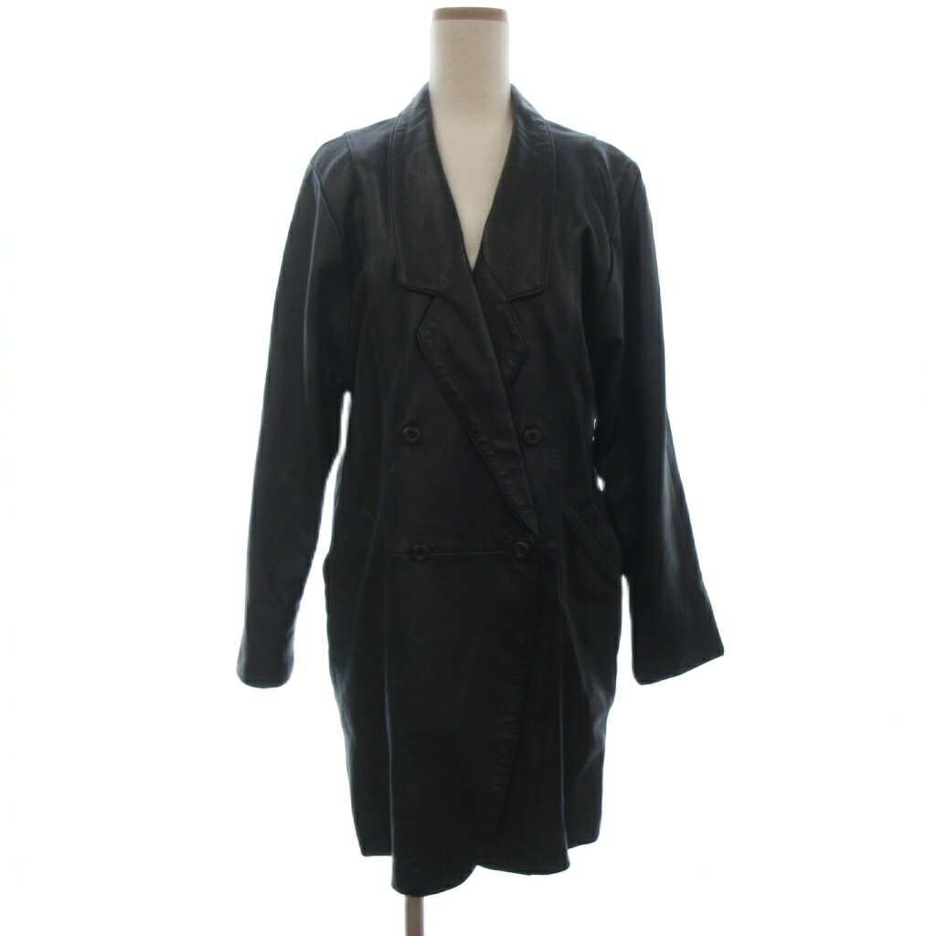 樂天商城 - 【中古】ヴィンテージ VINTAGE Lofty ラムレザー ジャケット 黒 F ■ECB004 レディース 【ベクトル 古着】 260512