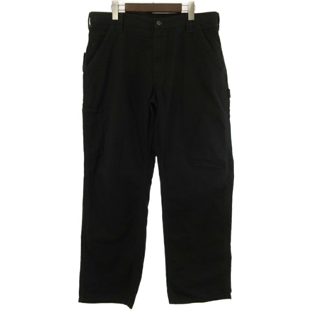 乐天商城 - 【中古】カーハート carhartt USA B151 Utility Work Pant Loose Fit ルーズオリジナルフィット パンツ 7.5oz コットン ブラック 36×30 大きいサイズ メンズ 【ベクトル 古着】 260506