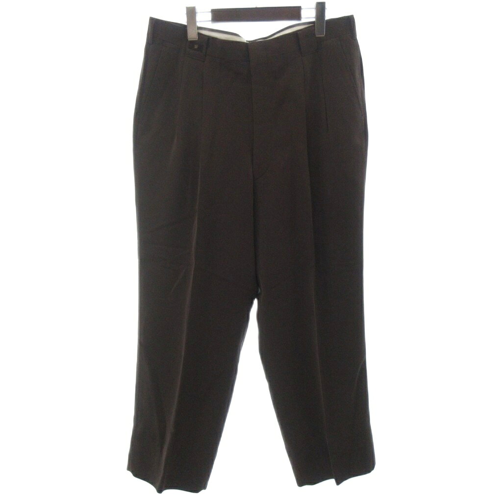BALENCIAGA ブラウン スラックス　44 made in italy 022-902605100014_1.jpg