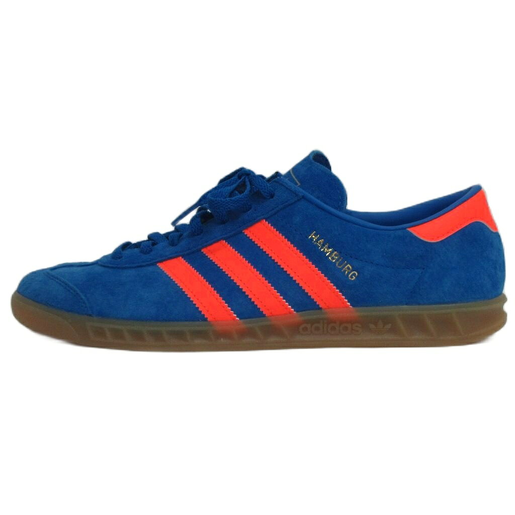 未使用品 アディダス adidas ハンブルク スニーカー IH5471 Hamburg ブルーバード ソーラーオレンジ ガムソール 28.5cm メンズ 260515