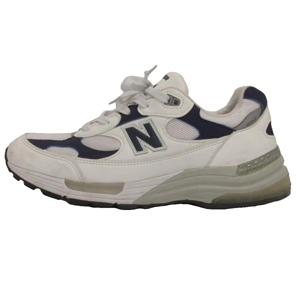 ニューバランス NEW BALANCE M992EC スニーカー ホワイト ネイビー 27.5cm ■SK メンズ 260523