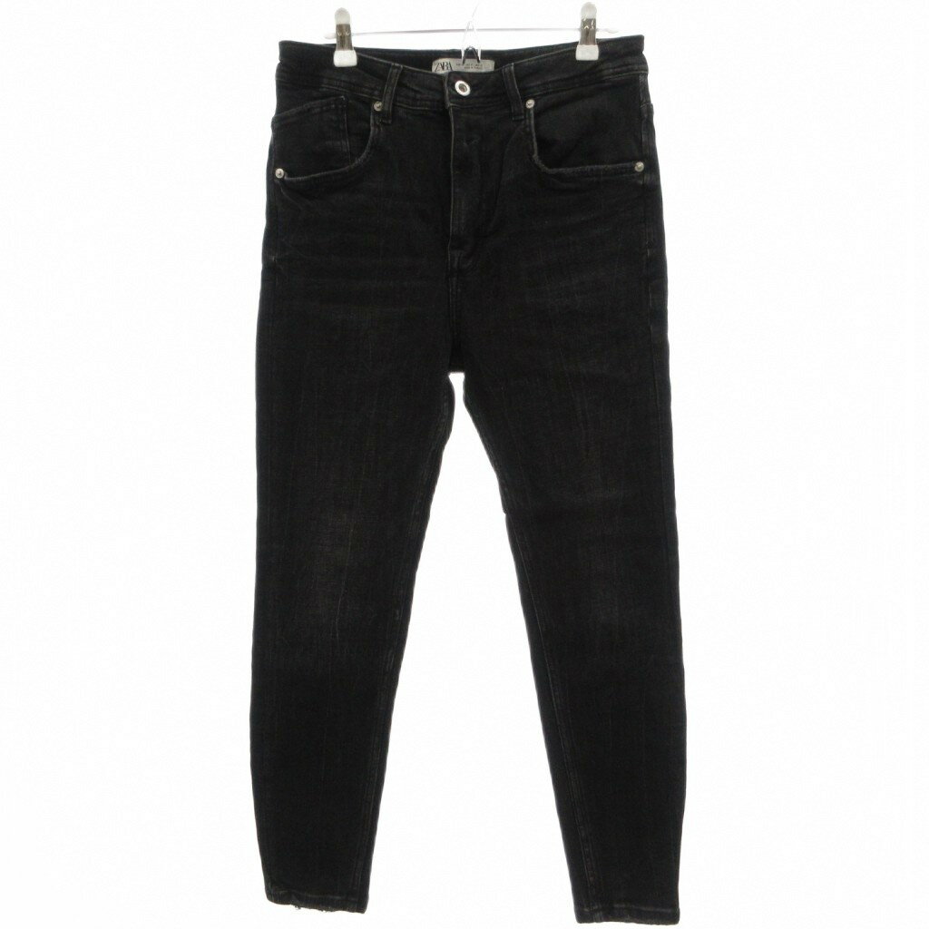 【中古】ザラ ZARA スキニーデニム デニム ジーンズ USA 31 黒 ブラック フルレングス 長ズボン /SC メンズ 【ベクトル 古着】 260609