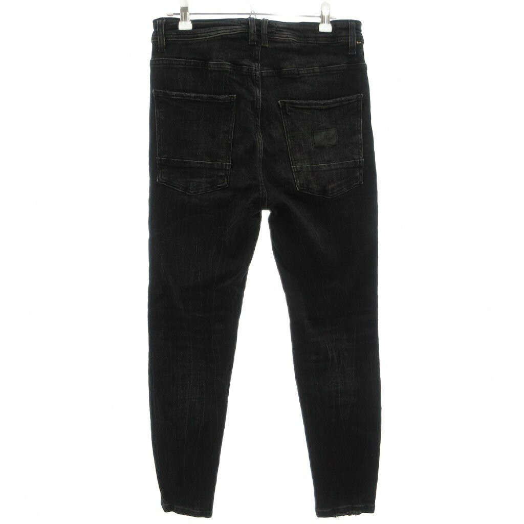 ブランド古着の買取販売ベクトルの【中古】ザラ ZARA スキニーデニム デニム ジーンズ USA 31 黒 ブラック フルレングス 長ズボン /SC メンズ 【ベクトル 古着】 260609｜アングル2