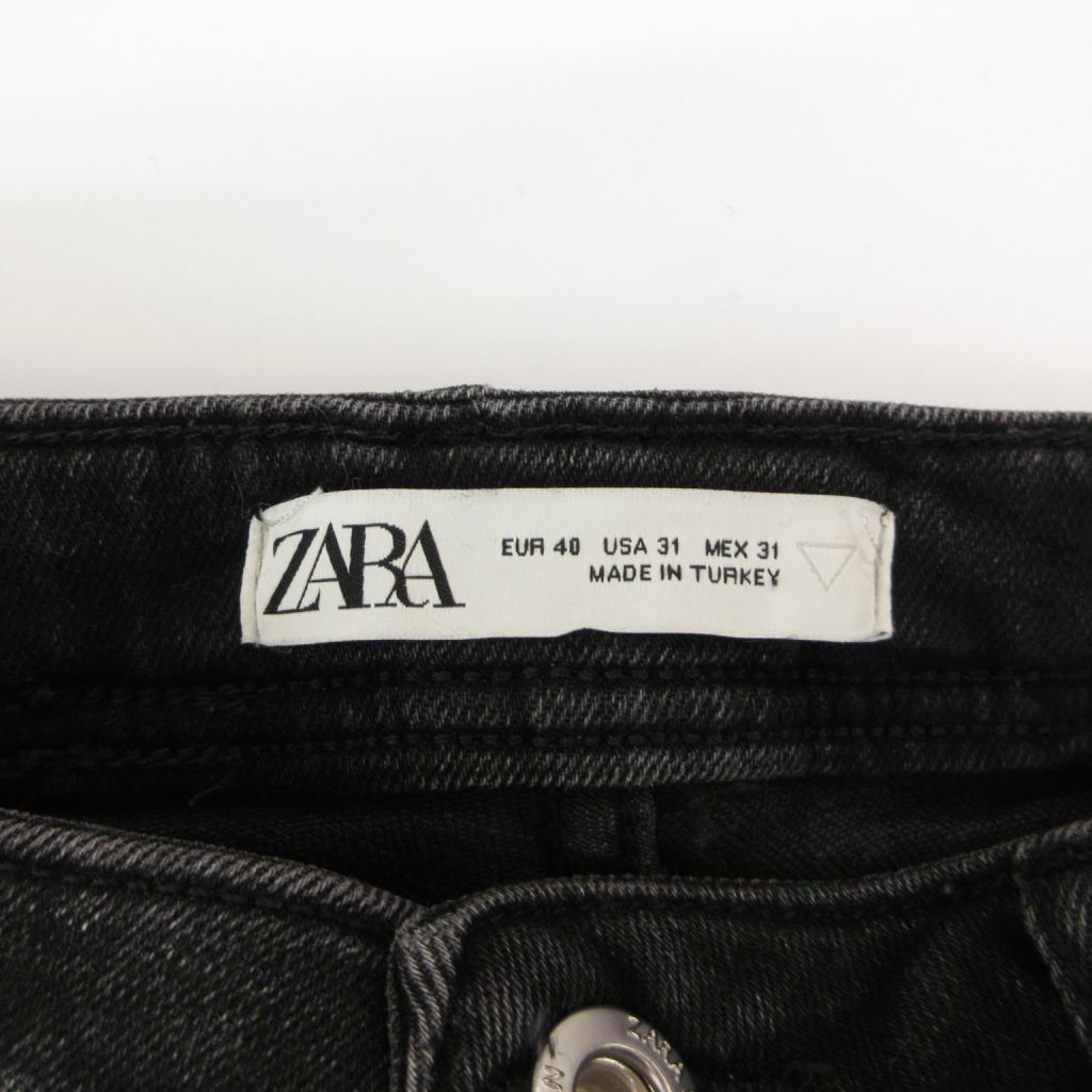 ブランド古着の買取販売ベクトルの【中古】ザラ ZARA スキニーデニム デニム ジーンズ USA 31 黒 ブラック フルレングス 長ズボン /SC メンズ 【ベクトル 古着】 260609｜アングル3