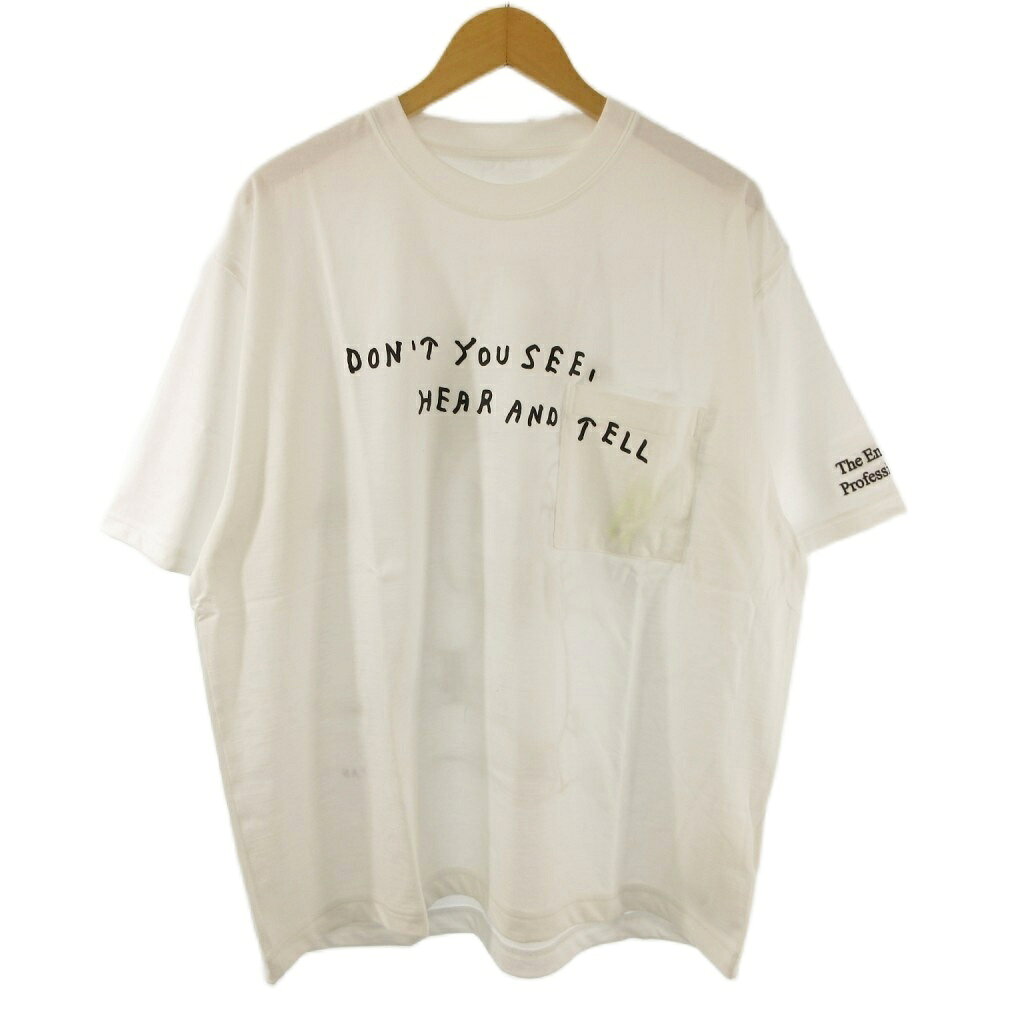 【中古】未使用品 ザエンノイプロフェッショナル The ennoy Professional スタイリスト私物 Stefan Marx 24SS タグ ステッカー付き Tシャツ 白 ホワイト M 【ベクトル 古着】 260528