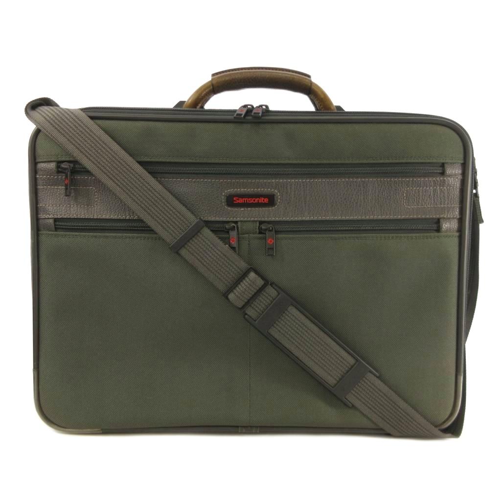 【中古】サムソナイト Samsonite ブリーフケース ショルダーバッグ 2WAY ナイロンキャンバス カーキ メンズ 【ベクトル 古着】 260604